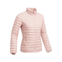 迪卡侬（DECATHLON）短款羽绒服轻薄薄外套户外运动保暖内胆排骨羽绒服TREK100 女款-百搭黑-立领 L 女士-经典黑