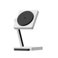 魅族 MEIZU PANDAER 二合一桌面无线充电器 15W+5W无线双充 磁吸 便携折叠 CNC全金属骨架 适用苹果手机/耳机