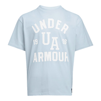 安德玛（UNDERARMOUR）春夏Varsity男子高克重运动休闲短袖T恤1390179 海港蓝465 L