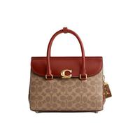 COACH/蔻驰女士经典标志蛇皮革细节BROOME CARRYALL手袋