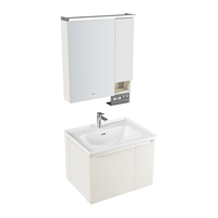 九牧（JOMOO）铝合金浴室柜陶瓷一体盆卫浴洗漱台洗手盆组合无龙头A2750 智能款 感应灯|防水防潮 70cm