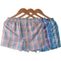 七匹狼阿罗裤纯棉男式内裤睡裤男家居裤全棉可外穿3件装A6470 XXL XXL(腰围2.6-2.7尺/140-160斤)