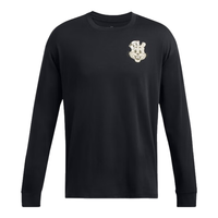 安德玛（UNDERARMOUR） Grounds男子高克重圆领训练运动长袖T恤1386796 黑色001 2XL