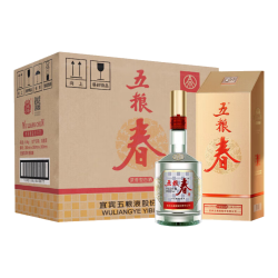 五粮液 股份五粮春第二代52度浓香型白酒500ml*6瓶原箱
