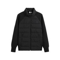 Gap男装2024秋季印花logo立领拼接羽绒服简约休闲外套638287 黑色 175/96A(L) 亚洲尺码