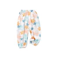 瑄妮薇 女童裤子夏季薄款宝宝防蚊裤婴儿夏装灯笼裤男童束脚裤千 五角星 90cm