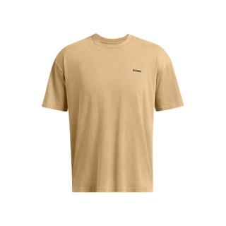 安德玛（UNDERARMOUR）春夏男子高克重运动休闲短袖T恤1389147 骆驼棕263 3XL