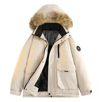 Jeep吉普派克羽绒服冬季户外极寒加厚保暖连帽外套工装滑雪服