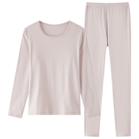 都市丽人保暖内衣女套装秋冬轻薄高弹牛奶丝秋衣秋裤套装2W21A0 可可棕A0女款 M