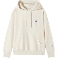 Champion 冠军冬刺绣小Clogo连帽套头卫衣简约休闲男女 米白色 M