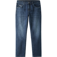 HLA 海澜之家 时尚系列 男士轻商务直筒牛仔裤 HKNAW3W117A 蓝灰牛过渡色 L