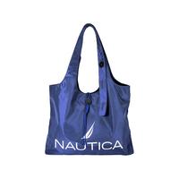 NAUTICA诺帝卡制购物袋男女士休闲通勤大容量电脑包防泼水单肩斜挎包 蓝色