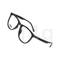 明月FILA时尚眼镜大框配镜近视眼镜【947F】 07FK透蓝|平光防蓝光