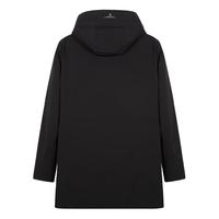 才子（TRIES）才子男长款羽绒服 24冬季休闲防风保暖连帽加厚夹克风衣外套 黑色 3XL (185/100A)