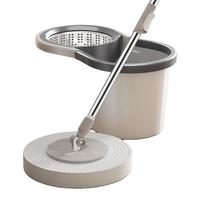 百世优品旋转拖把免手洗吸水拖布家用一拖净洗拖地桶墩布懒人甩干地拖 【性价比超高】旋转拖把1头