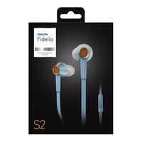 PHILIPS 飞利浦 Fidelio S2 入耳式动圈有线耳机 天河蓝 3.5mm