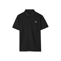 海澜之家(HLA)POLO衫男25夏季中华龙凉感翻领撞色印花大码短袖男父亲节 中蓝K4 5XL 195/112A213~220斤