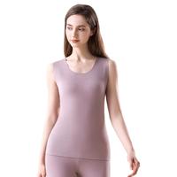 【含羊绒+蚕丝】德绒背心女士打底衫内搭无痕打底保暖背心女上衣