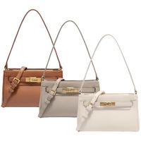 【感恩节】百丽24冬新质感通勤铂金包单肩斜挎腋下小方包