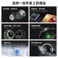 移动端、京东百亿补贴：一加 OnePlus 手表 2 eSIM智能手表 46mm 星云绿