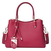 红蜻蜓 RED DRAGONFLY包包女包真牛皮斜挎单肩结婚水桶手提包新年礼盒装 【专柜同款】红色（礼盒包装）