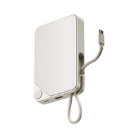 摩米士（MOMAX）充电宝自带线10000毫安时22.5W快充可上飞机大容量小巧支持华为小米苹果手机 22.5W丨1万毫安  白色