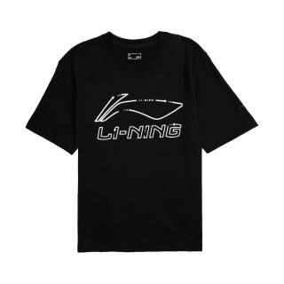 李宁 夏季男子时尚舒适圆领大logo运动T恤