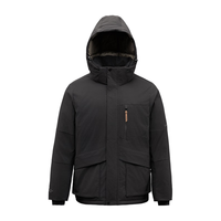 君羽户外鹅绒羽绒服男时尚加厚保暖鹅绒防寒服SC62027 黑色 XL（白鹅绒190克）