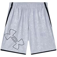 安德玛 UNDER ARMOUR男童夏季针织短裤中大童印花休闲轻薄透气运动篮球裤子