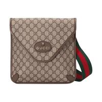 GUCCI 古驰 Neo Vintage系列 男士中号邮差包 598604 9C2VT 8745 米色/乌木色