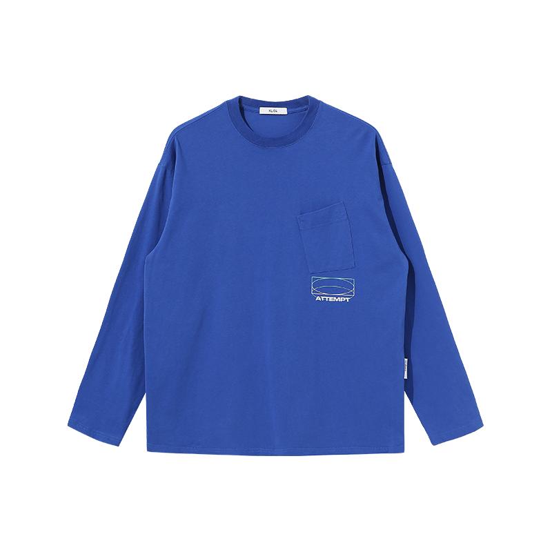 ATTEMPT 男女款圆领长袖T恤 TEE03