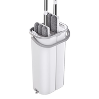 享家美懒人拖把家用一拖净免手洗2024平板拖布干湿两用带桶刮刮乐墩布 40cm拖把（浮动刮刀）共2布