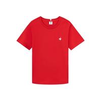 乐卡克法国公鸡女款2024春季三色系列短袖T恤L241WCNA0316 烈焰红色/G01 2XL