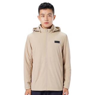 探拓（TECTOP）弹力外套户外棉服男秋冬保暖舒适风衣休闲外套 男款沙卡其 2XL