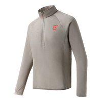 马孔多（macondo）男子轻量保暖运动卫衣 秋冬跑步训练长袖 空气胶囊科技面料套头衫 循环灰 XL