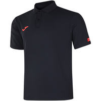 JOMA 短袖t恤男运动polo衫速干衣春夏新款透气排汗抗菌训练服运动服饰 黑色 XL