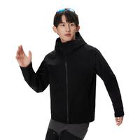 /可隆 KOLON SPORT软壳夹克 男子户外运动登山徒步越野抽绳连帽外套 LHJK4ANK21-BK 黑色 XL 180/100A