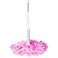 lierjia 丽尔家 自拧干PVA旋转拖把 拖把头替换挤水拖把 墩布头拧水拖把 鹿皮拧水拖把（粉色）