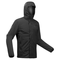 DECATHLON 迪卡侬 冲锋衣男秋冬运动户外防风外套登山服ODT2 黑色M 4448203