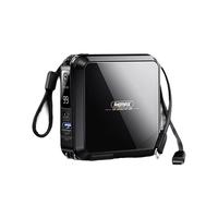  REMAX/睿量 15000毫安大容量 充电宝 双快充线 AC插头 自带支架  黑色【双快充线丨带AC插头丨自带支架】 15000mAh