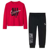 NIKE【长T+长裤2件套】耐克男女童T恤套装儿童套装耐克童装拜年服