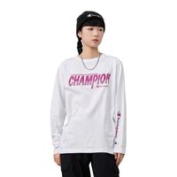 Champion【100%棉】男式圆领休闲字母LOGO刺绣通勤宽松时尚T恤衫