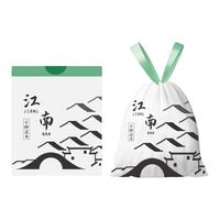 RDE 利得 抽绳垃圾袋家用手提式厨房垃极袋大号印花抽绳垃圾袋家用加厚