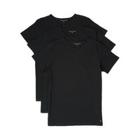 TOMMY HILFIGER 汤米·希尔费格夏季运动户外透气男士短袖T恤 黑色 S 990黑色