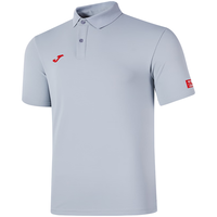 JOMA 短袖t恤男运动polo衫速干衣春夏新款透气排汗抗菌训练服运动服饰 灰色 5XL