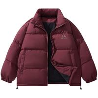 帕丁顿熊 美式翻领加厚保暖 酒红色 L 男士羽绒服