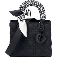 GIORIGOJAMOR轻奢戴妃包包女包手提小包单肩包斜挎包三八妇女节 黑色大号5格【20CM】