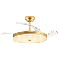 Lighting 雷士 NVC 晶妍吊扇灯 香槟金