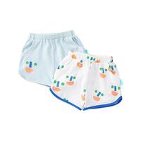  pureborn/博睿恩 纯棉清爽透气网眼 儿童短裤  海石色 100