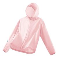 真维斯（JEANSWEST）防晒衣女2025夏户外通勤防晒服薄款凉感运动防紫外线夹克外套 粉色 纯色 L